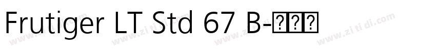 Frutiger LT Std 67 B字体转换